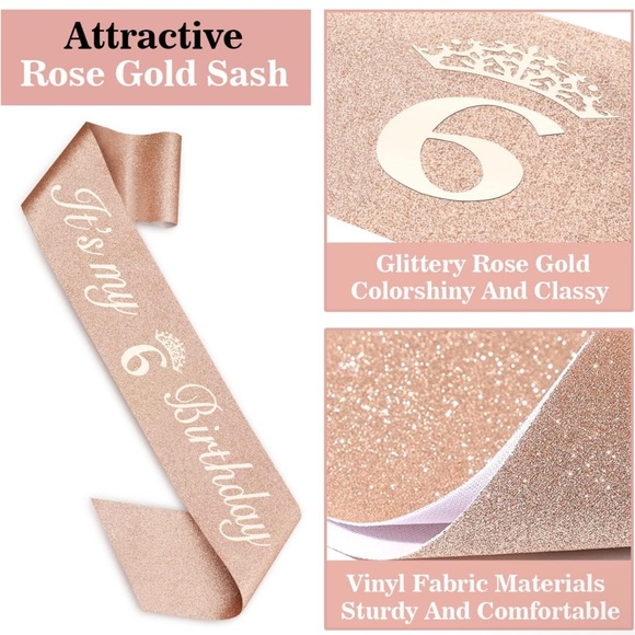 6th Birthday Decorations for Girl - Picture 3 of 4